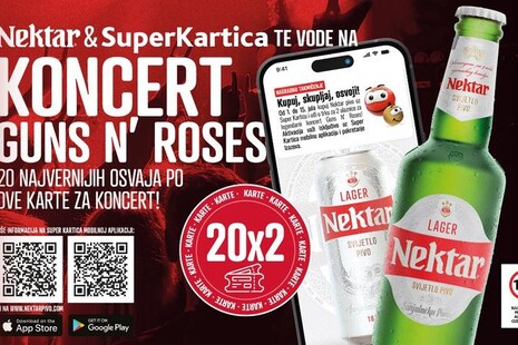 OSVOJI KARTE ZA GUNS N’ ROSES UZ NEKTAR PIVO!